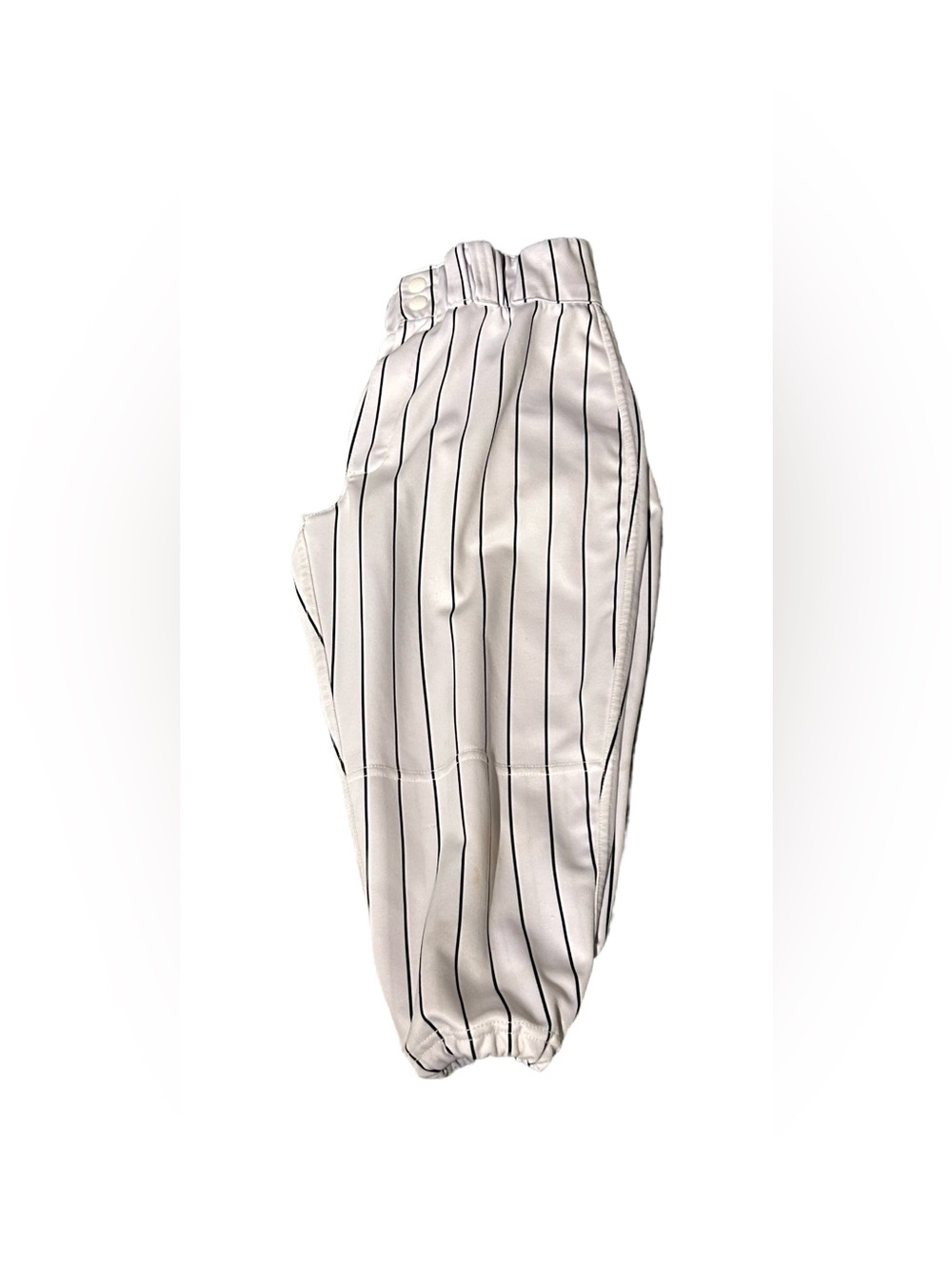 Men's White Pinstripe Baseball Pants